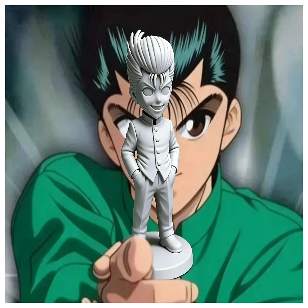 Yu Jo ha Q ver Puu Character Model Figurine Anime Merchandise Collection Yu Yu Hakusho Yu Jo ha Hand Figurine Toy