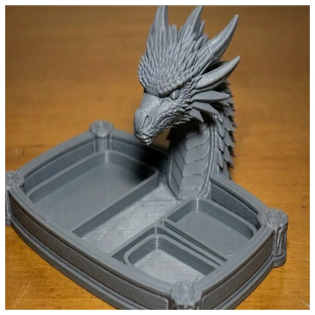 Dragon Head Storage Tray Desk Hallway Organizer Decorative Shelf Multi Purpose Basket Home Storage Solutions