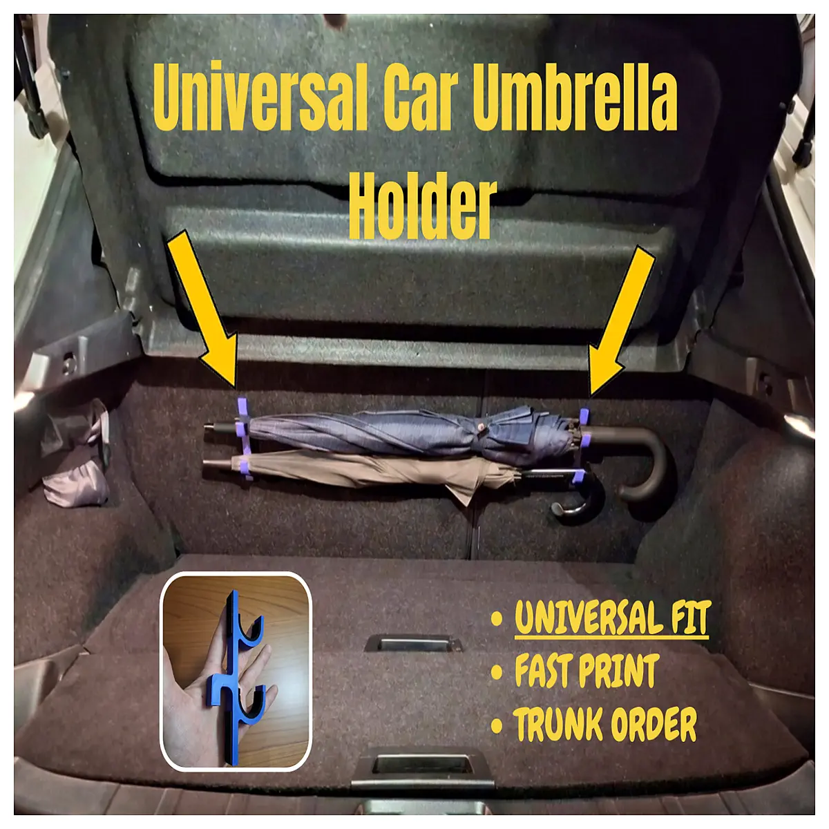 Car Umbrella Holder Mounting Bracket Vehicle Accessory Outdoor Storage Car Canopy Support Fits Most Vehicles