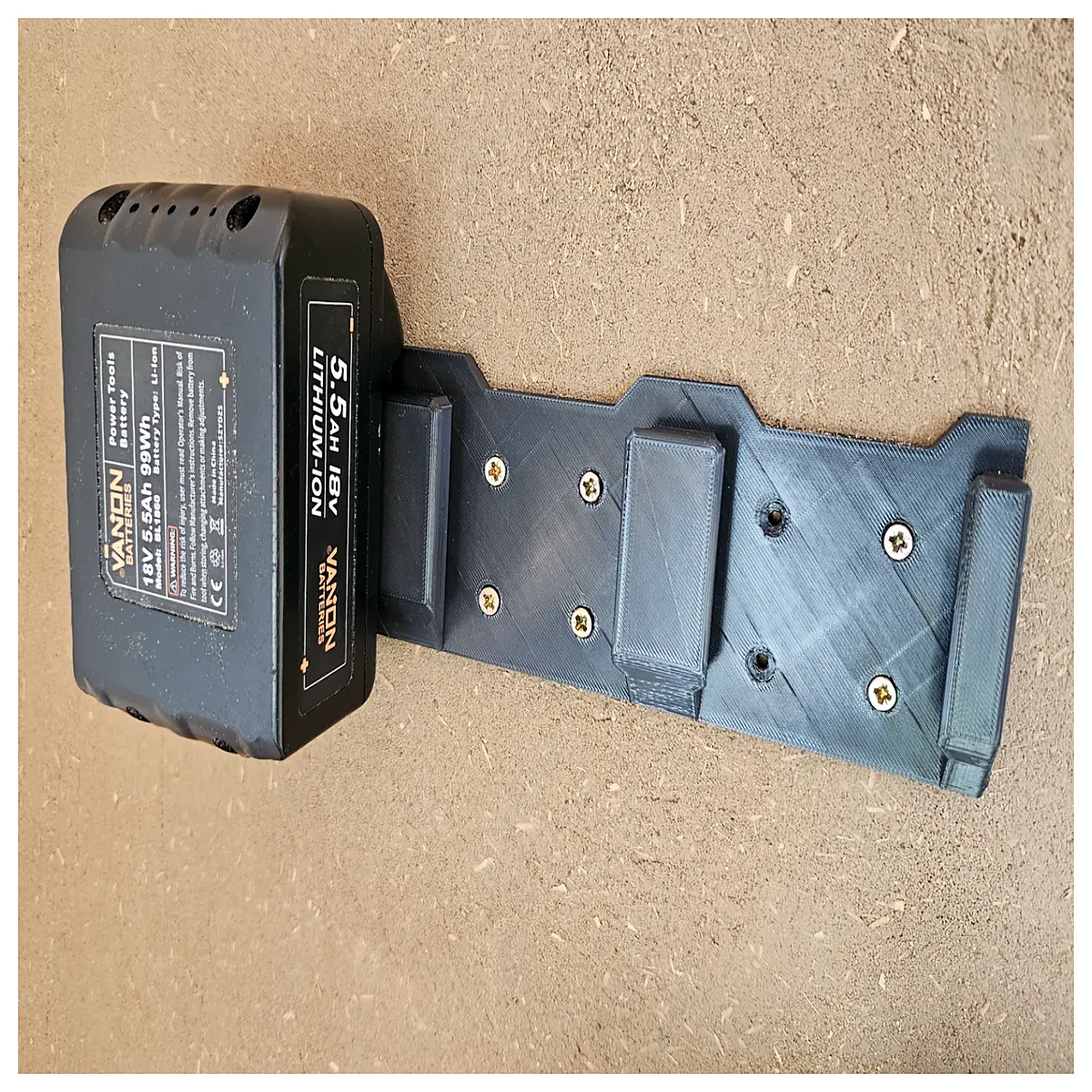 Battery Wall Mount Holder Installation Farm Battery Support Compatible with TacTac Similar Batteries Charging Station Accessories Battery Mounting