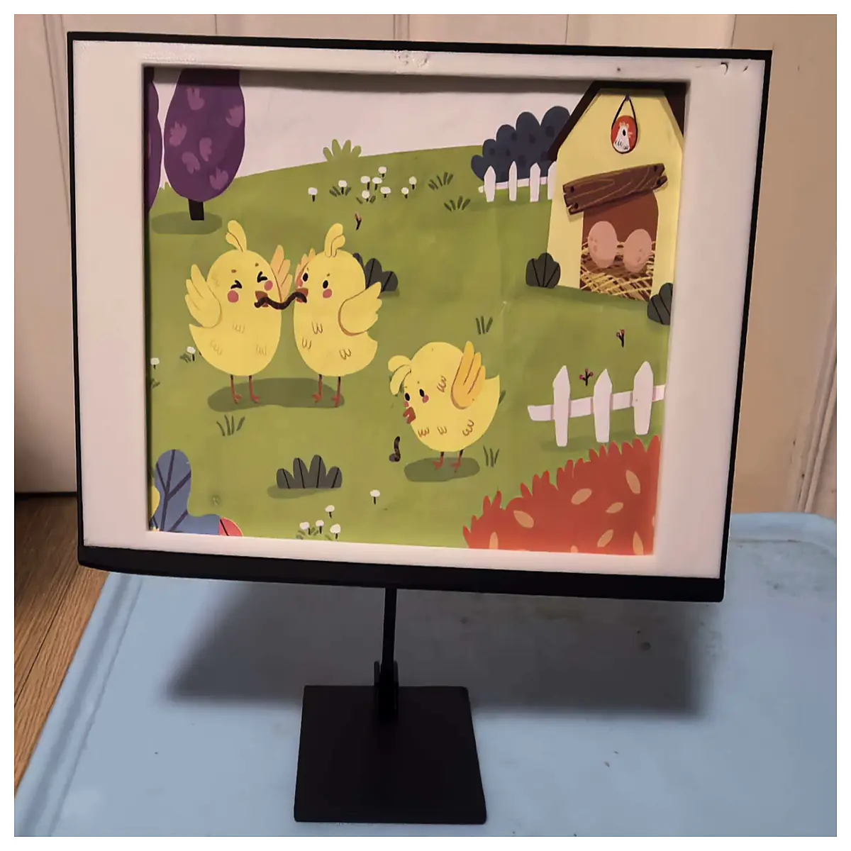 6 Inch Display Frame Monitor Border Phone Screen Decoration Photo Frame TV Box Accessories Video Wall Mount Easy Install