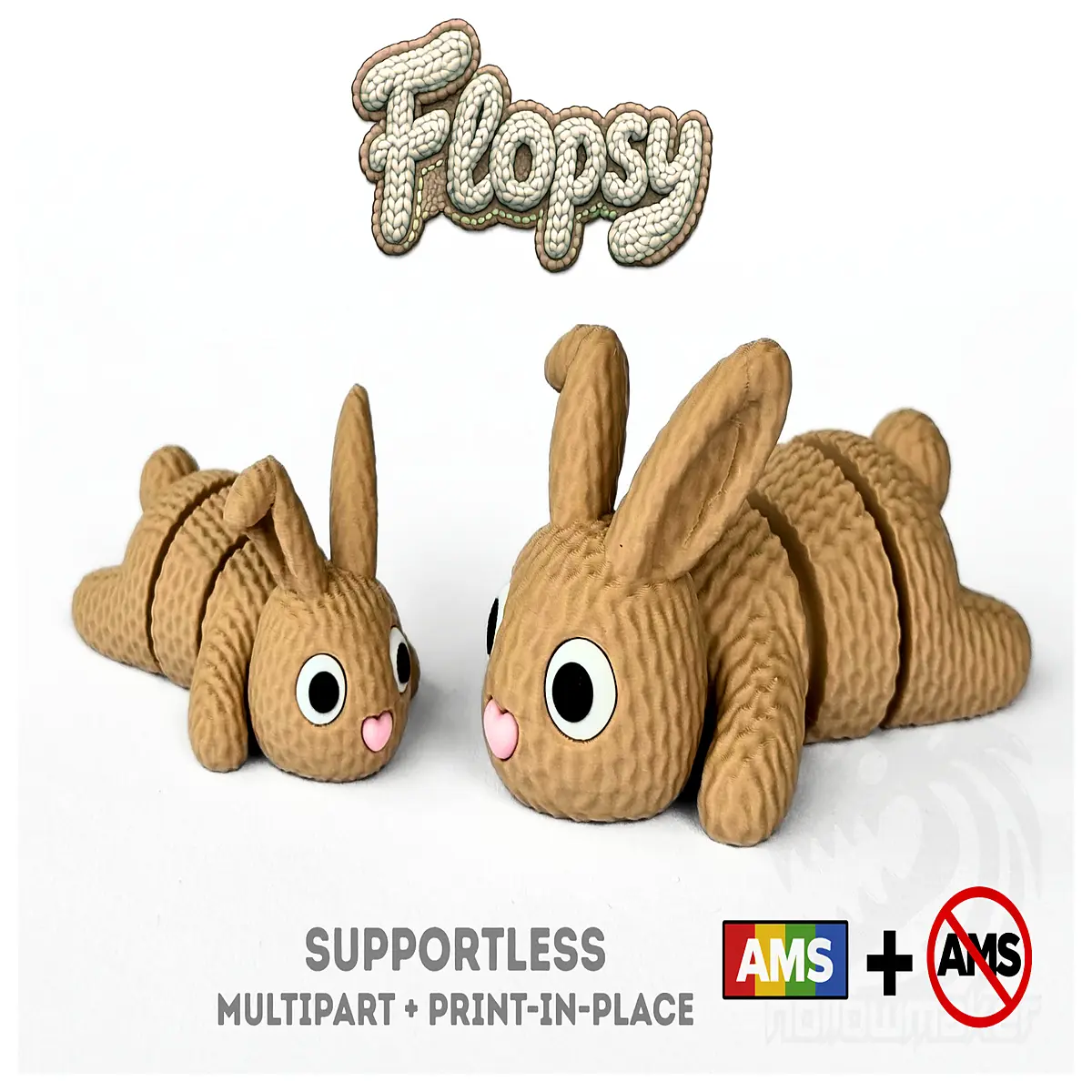 Knitted Movable Joint Rabbit Toy Flopsy Plush Bunny Soft Fabric Stuffed Animal Kids Birthday Gift Plush Pet
