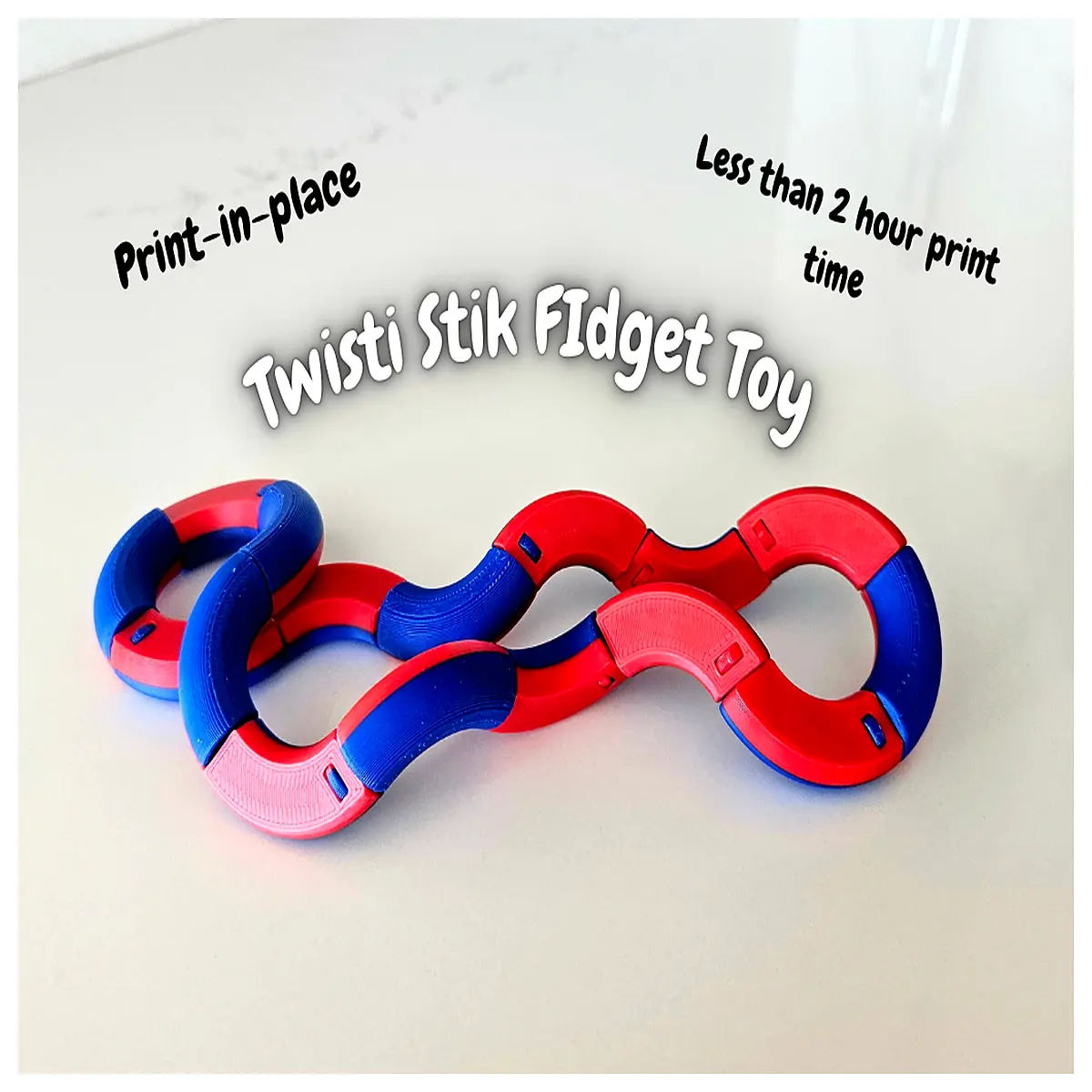 Twisti Stik Twist Fidget Toy Stress Relief Puzzle Fun Anxiety Relief