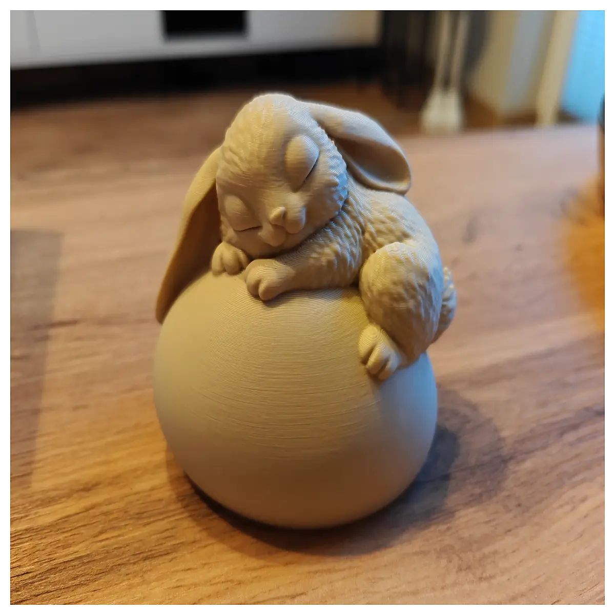 3D Printed Cute Rabbit Model Easy to Print No Support Needed Desktop Decoration IoT Toy Creative Gift