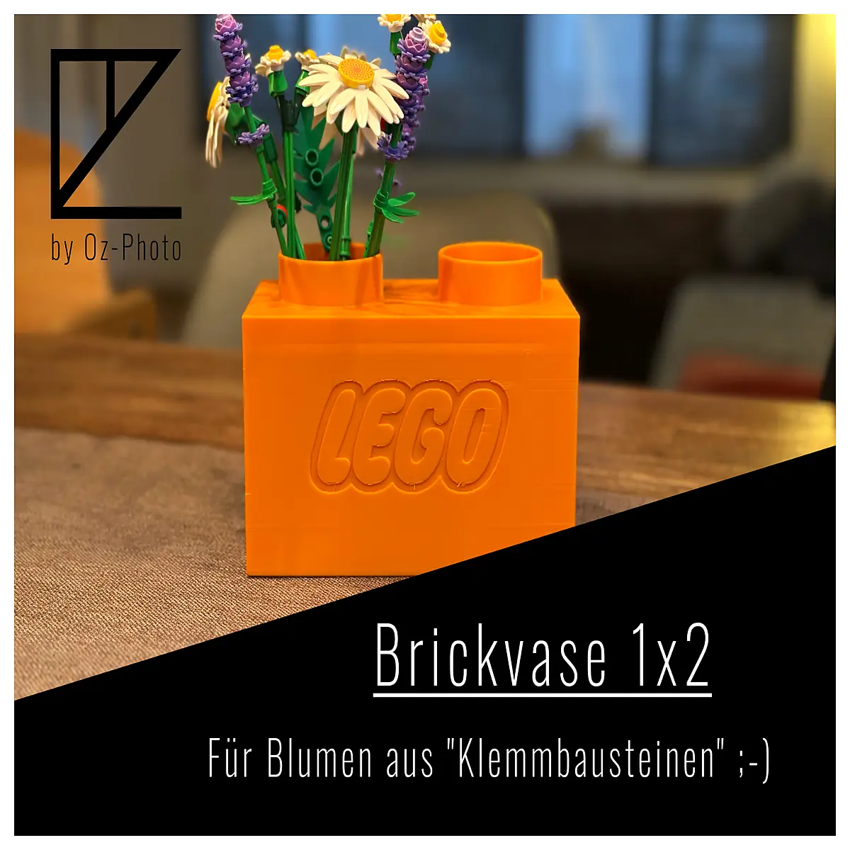 Building Block Vases Creative Home Decor Toy Jigsaw Flower Pot Desktop Ornament Art Gift