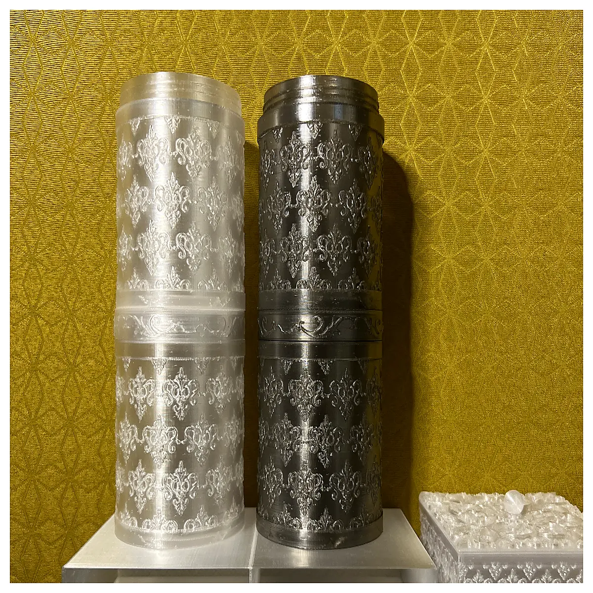 Iris Relief Storage Tubes Spiral Lid Containers Storage Boxes Organization Solutions Home Decor Multi Purpose Organizer