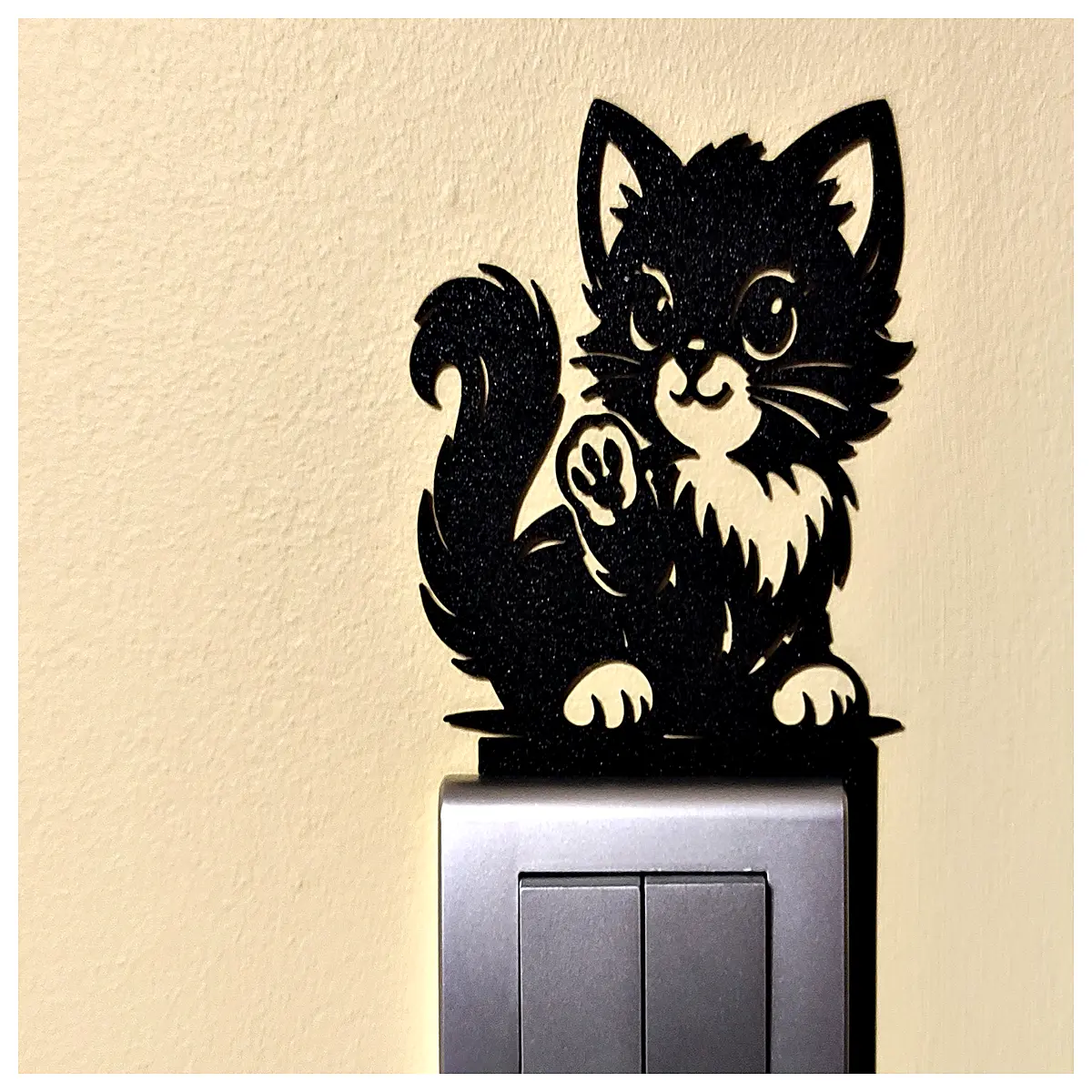 Switch Decor Cat Cartoon Decoration Home Accessories Creative Ornament Wall Decor Indoor Decoration Parts Decorative Accessories