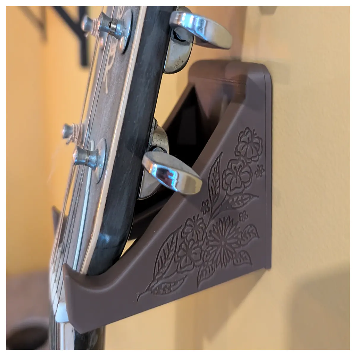 Floral Pattern Guitar Support Stand Guitar Holder Accessory for Musicians Guitar Stand Support Music Enthusiast