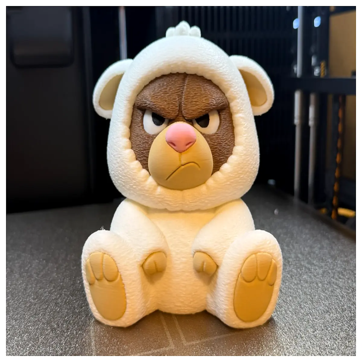 cute bear plush toy wearing sheep costume for kids soft stuffed animal gift funny wolf in sheep s clothing plushie