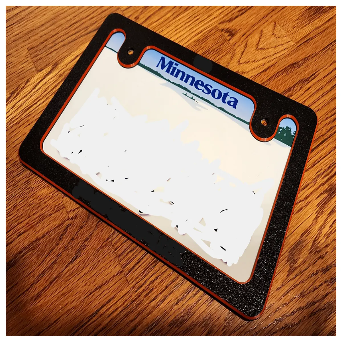 ATV License Plate Holder Frame Motorcycle Accessory Vehicle Parts Plate Frame Outdoor Sport Accessory