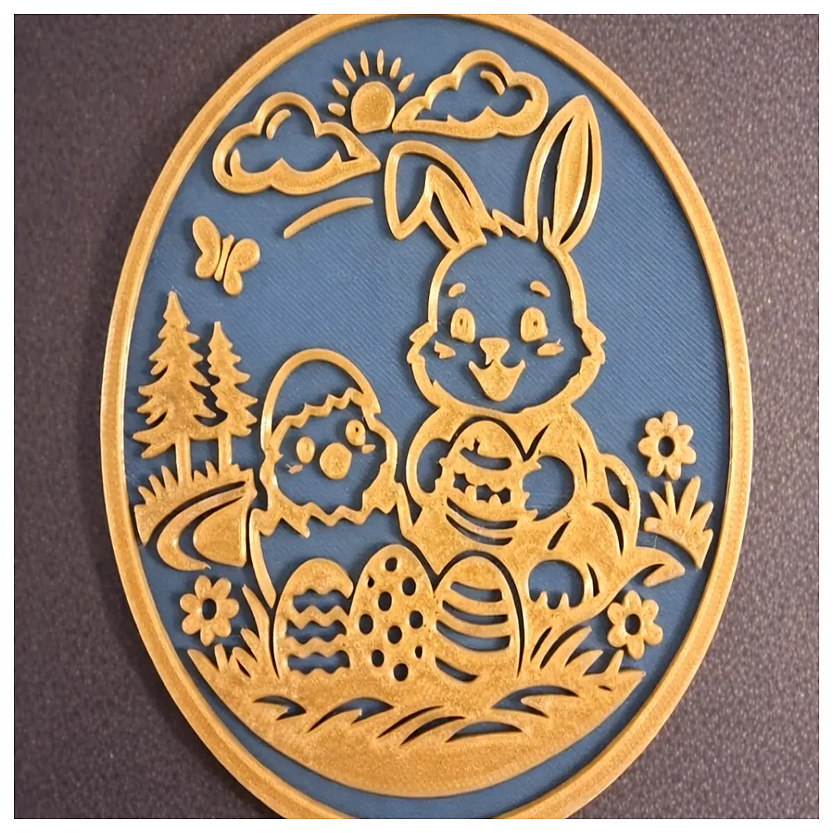 Easter Placemats Rabbit Spring Scene Holiday Gift Table Decoration Easter Decor