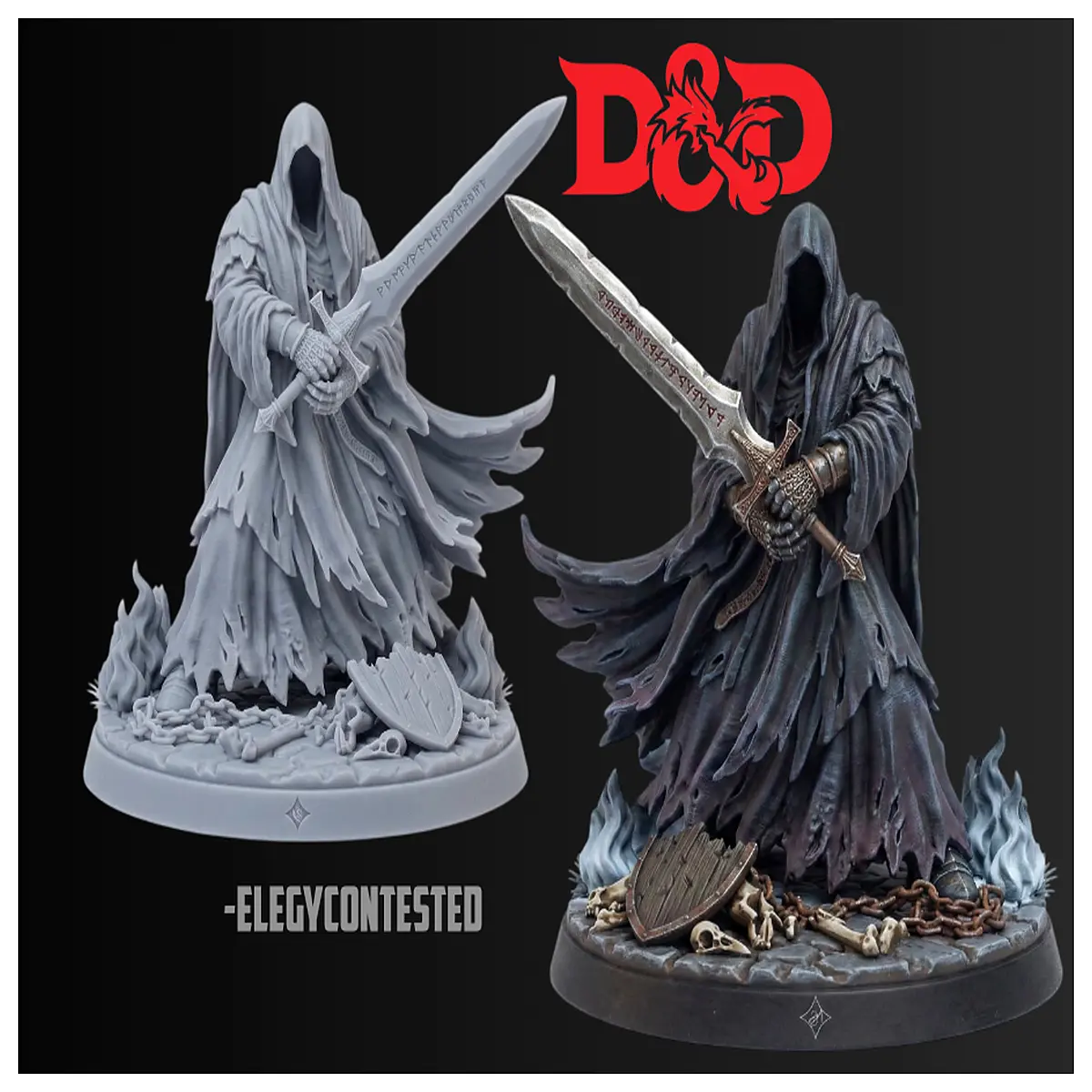 Dungeons Dragons Ready Foreshadowed Spirits 38mm Model Miniature Battle Mat RPG Tabletop Gaming Figures Collectible