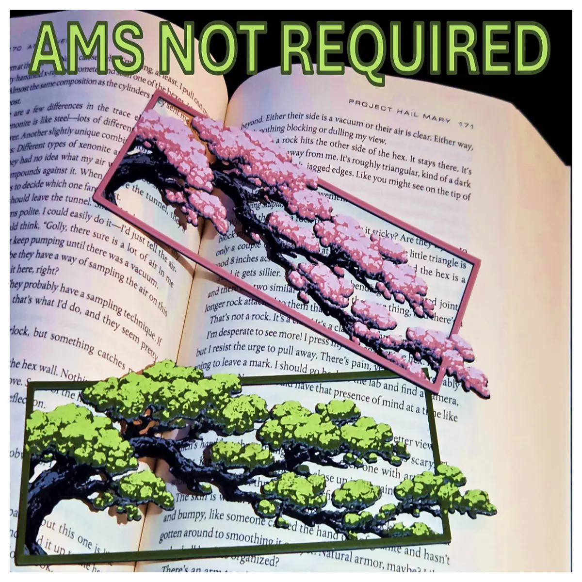 Bonsai Bookmark Cherry Blossom Bookmark Bonsai Decoration Theme Bookmark Mini Figurine Desktop Ornament Art Gift