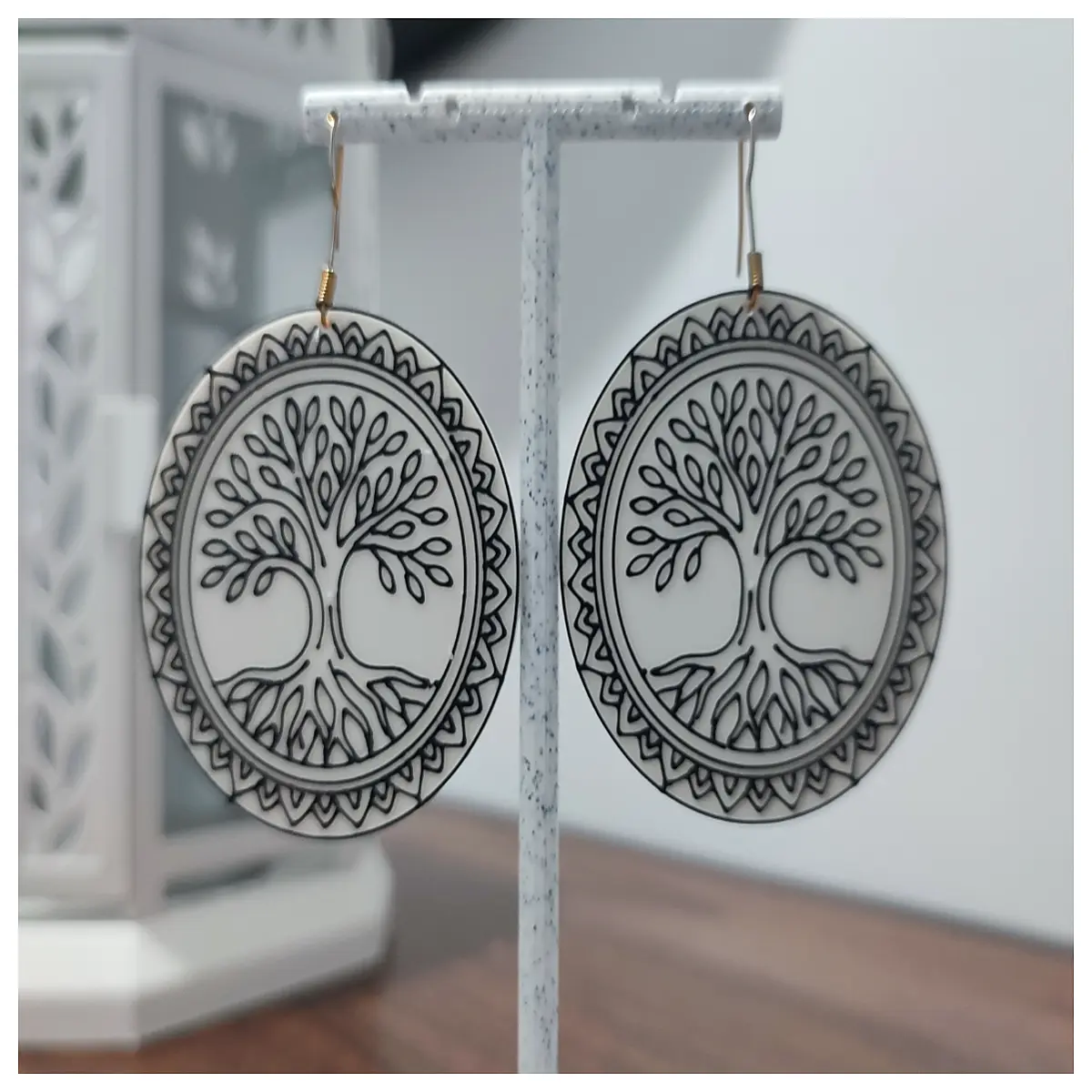 soul root earrings spiritual jewelry boho dangle charm healing crystal pendant for women meditation yoga