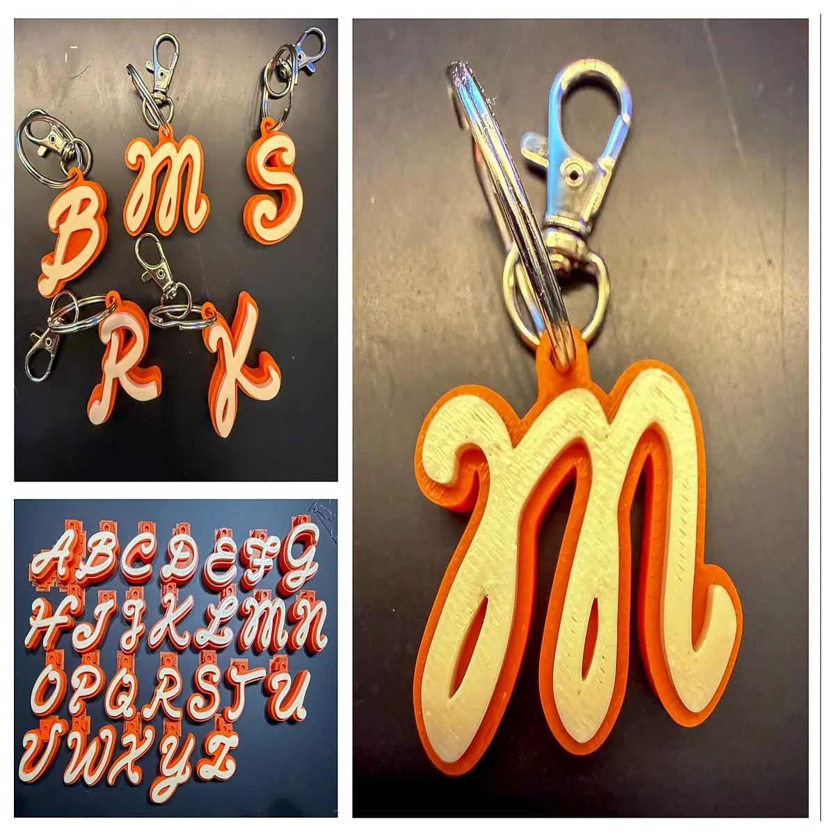 Calligraphy Letter Keychain Ancient Brush Lettering Decoration Handwriting Art Personalized Creative Gift Calligraphy Enthusiast Collectible