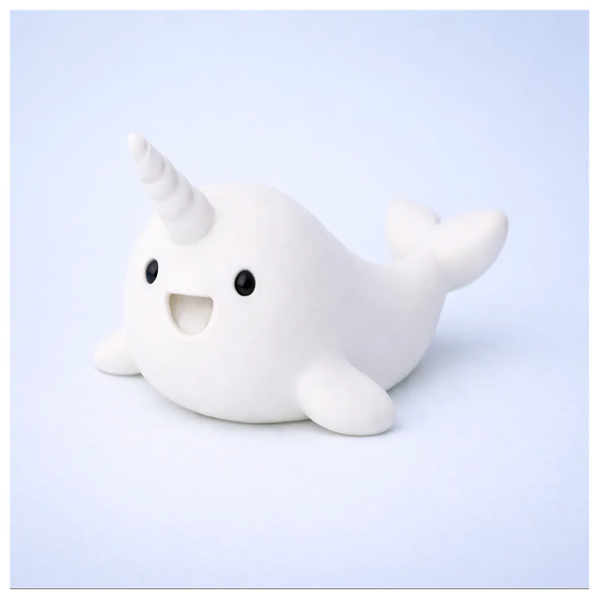 Beluga Whale Statue Marine Animal Sculpture Ocean Decor Artistic Whale Figurine Display Piece