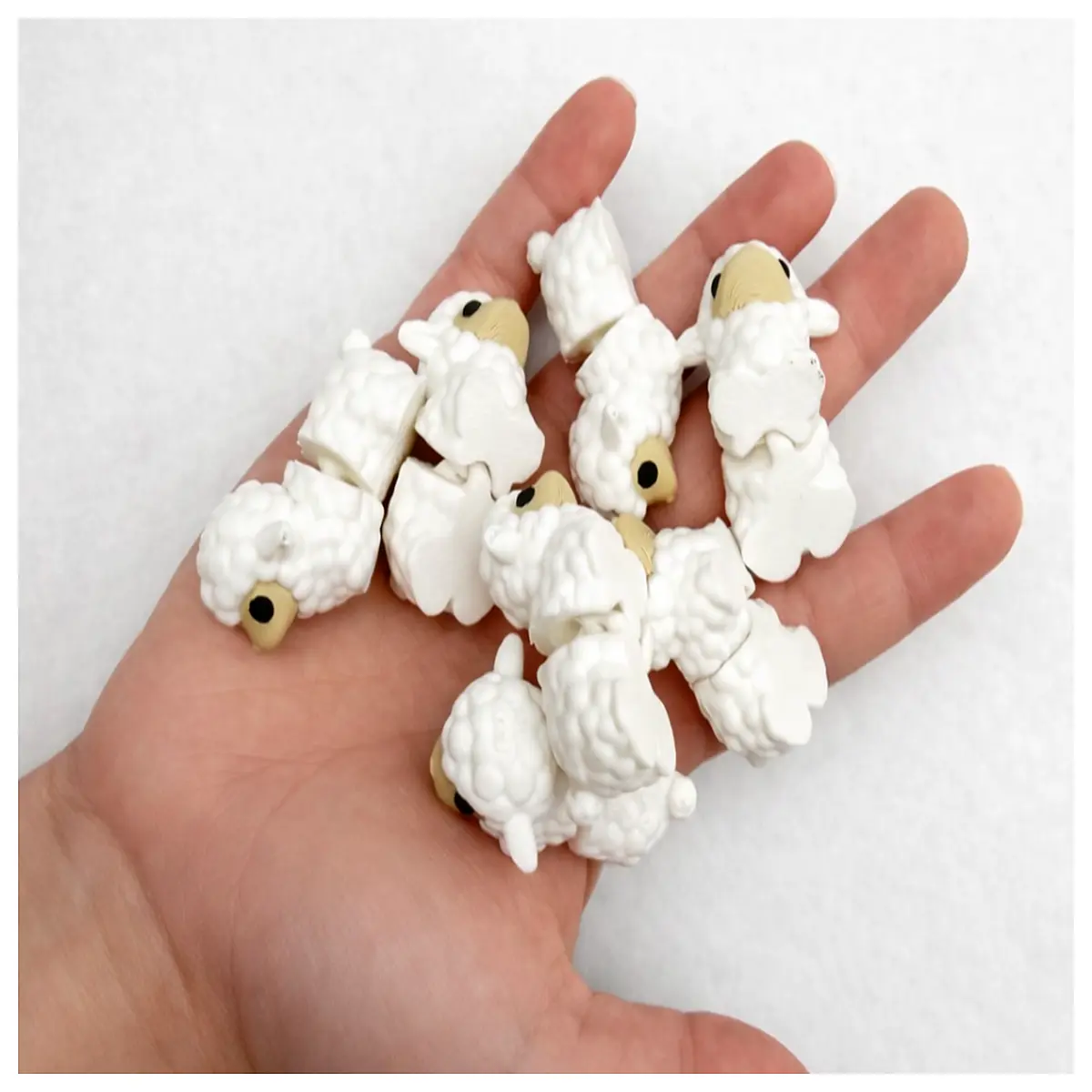 Mobile Joint Mini Lamb Toy Educational Toddler Animal Role Play Movement Joint Fun Plush Figure