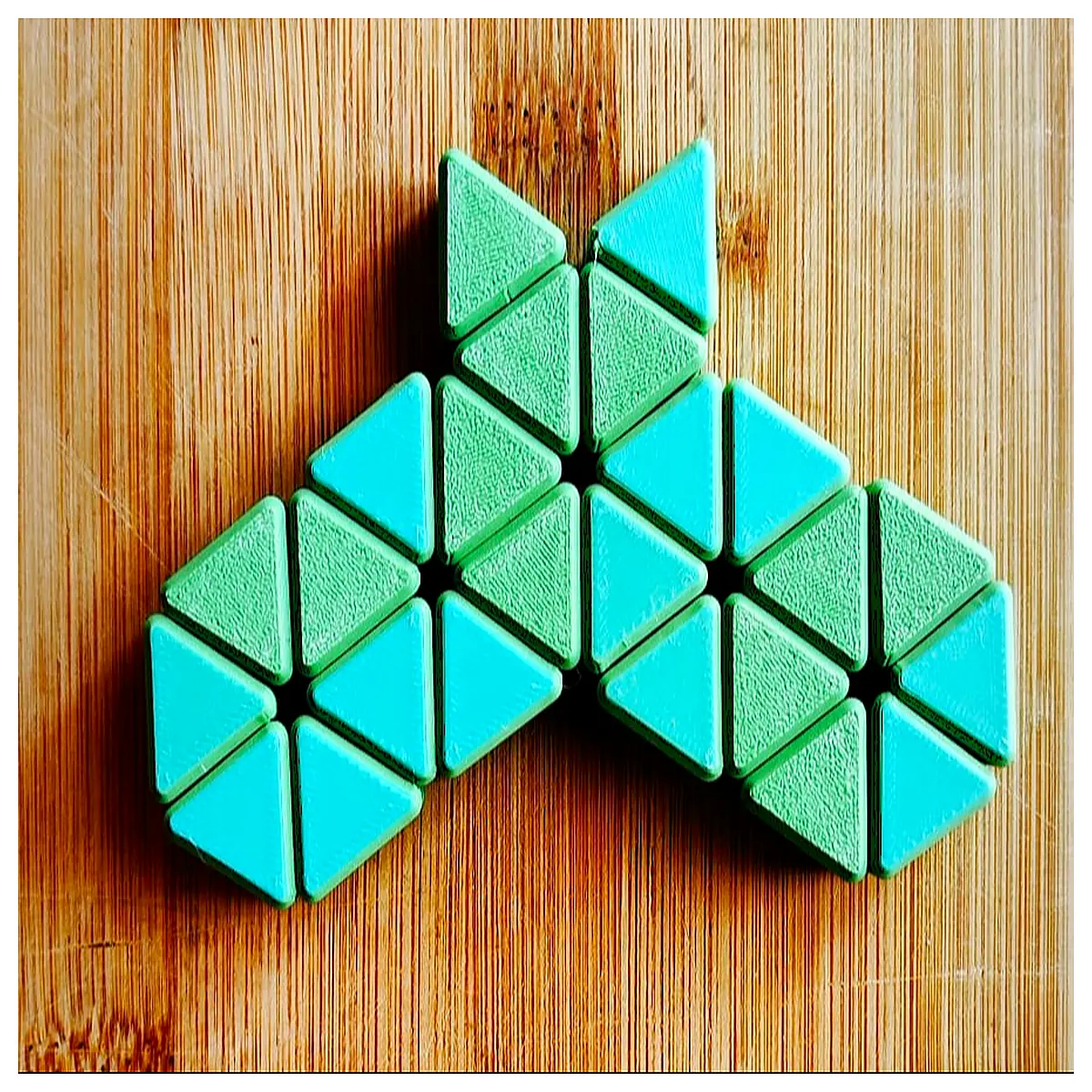 Triangular Fidget Toy 24 Segment Hexagon Stress Relief Puzzle Game Shape Sorter Fun