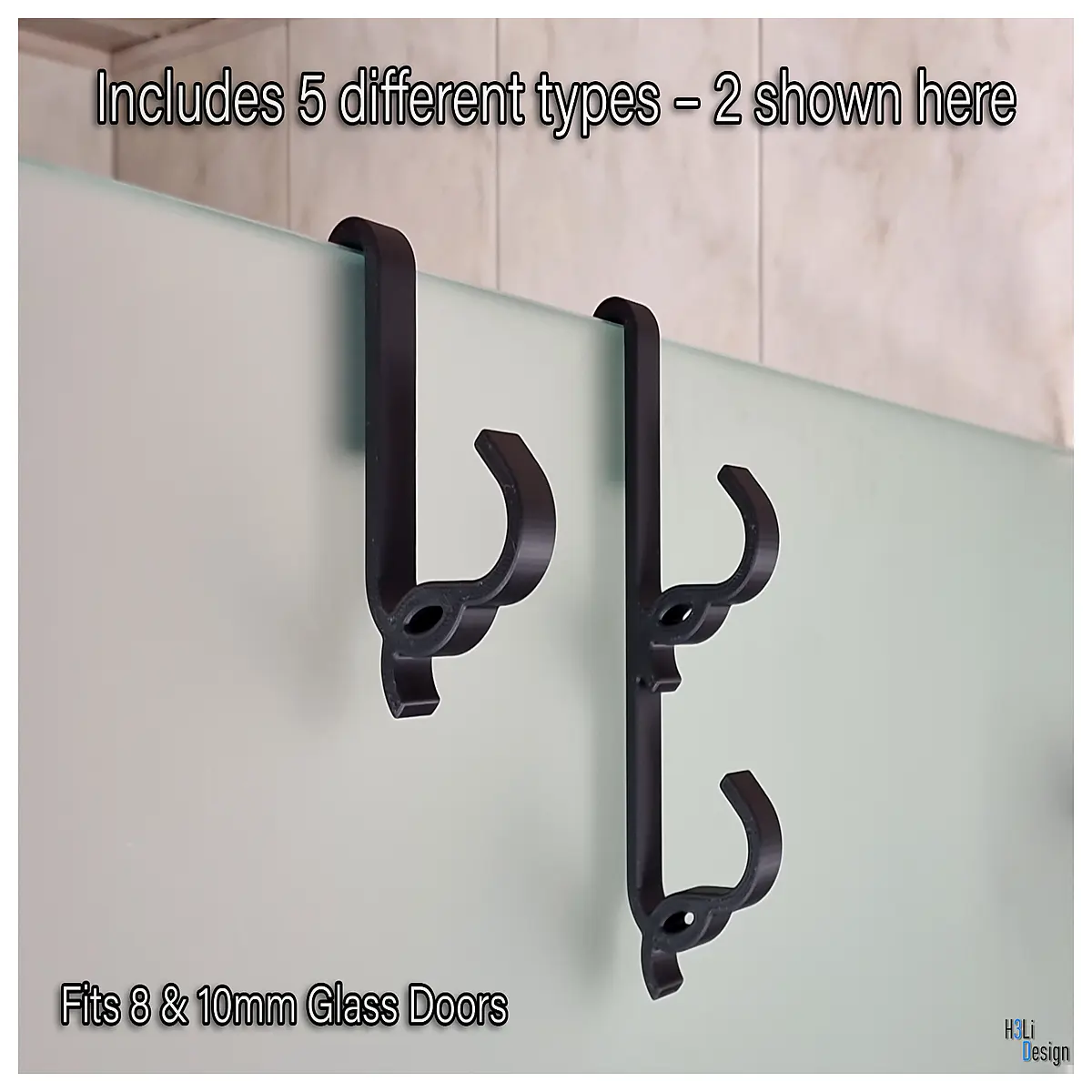 Shower Door Hooks for 8 10mm Glass Non Slip Bath Towel Rail Bathroom Wall Mounted Shelf Towel Storage Accessories