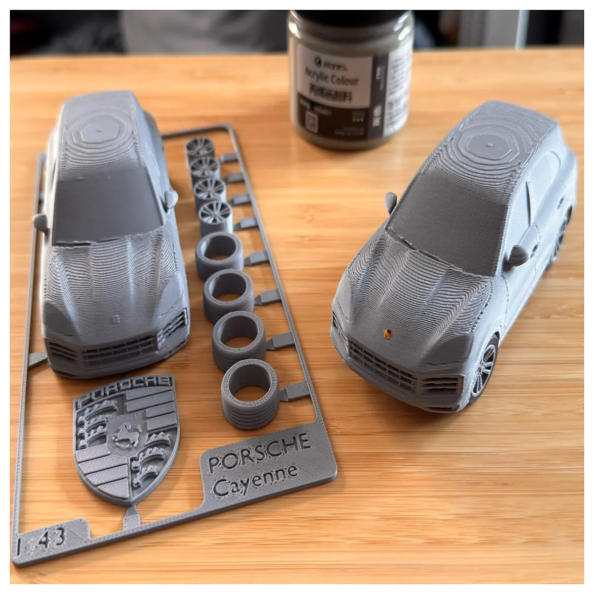 Cayenne Assembly 143 Wheels Simulation Series Model Set