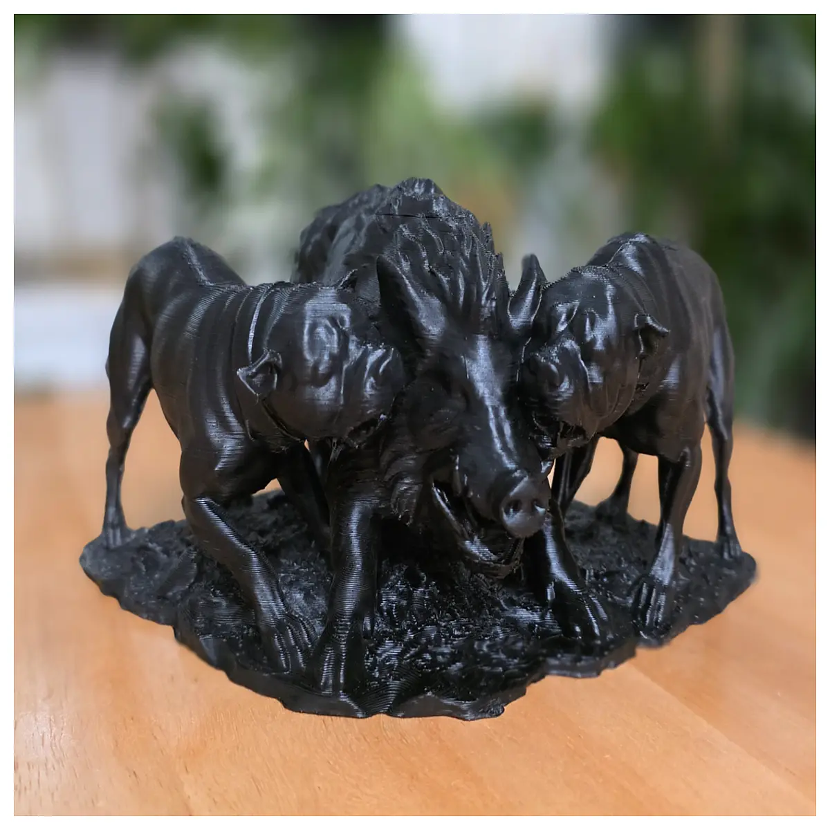 Boar Sculpture Dog Sculpture Park Landscape Decoration Outdoor Art Animal Statue Yard Ornament