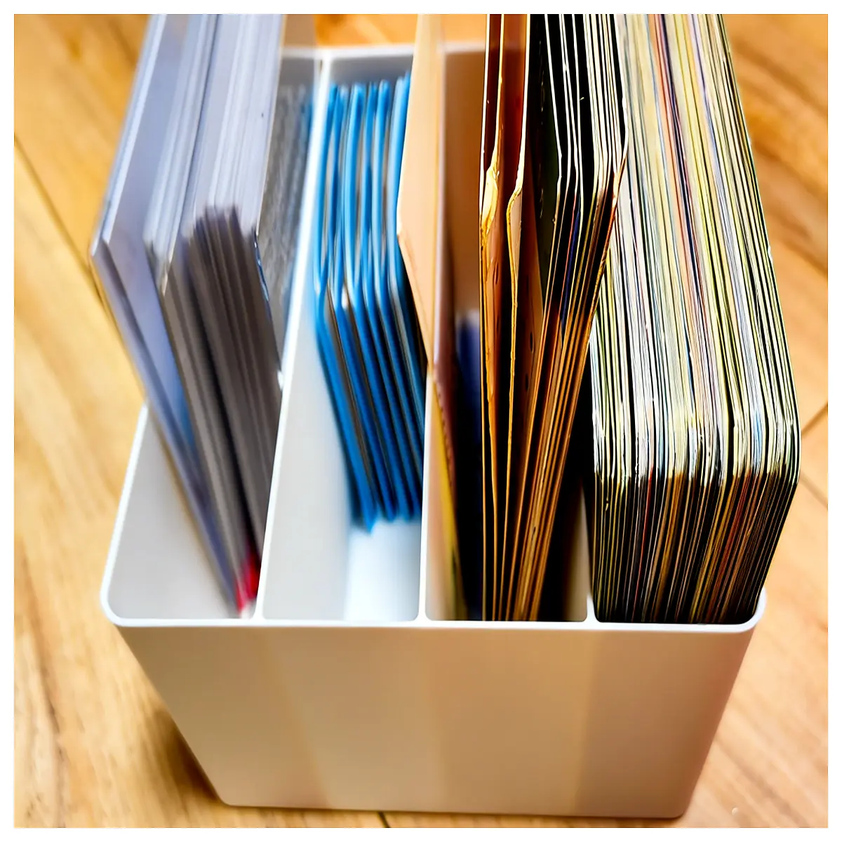 Card Dividers Organizer Box Desktop Storage File Sorting Office Supplies Paper Document Organizer Home Storage Solutions