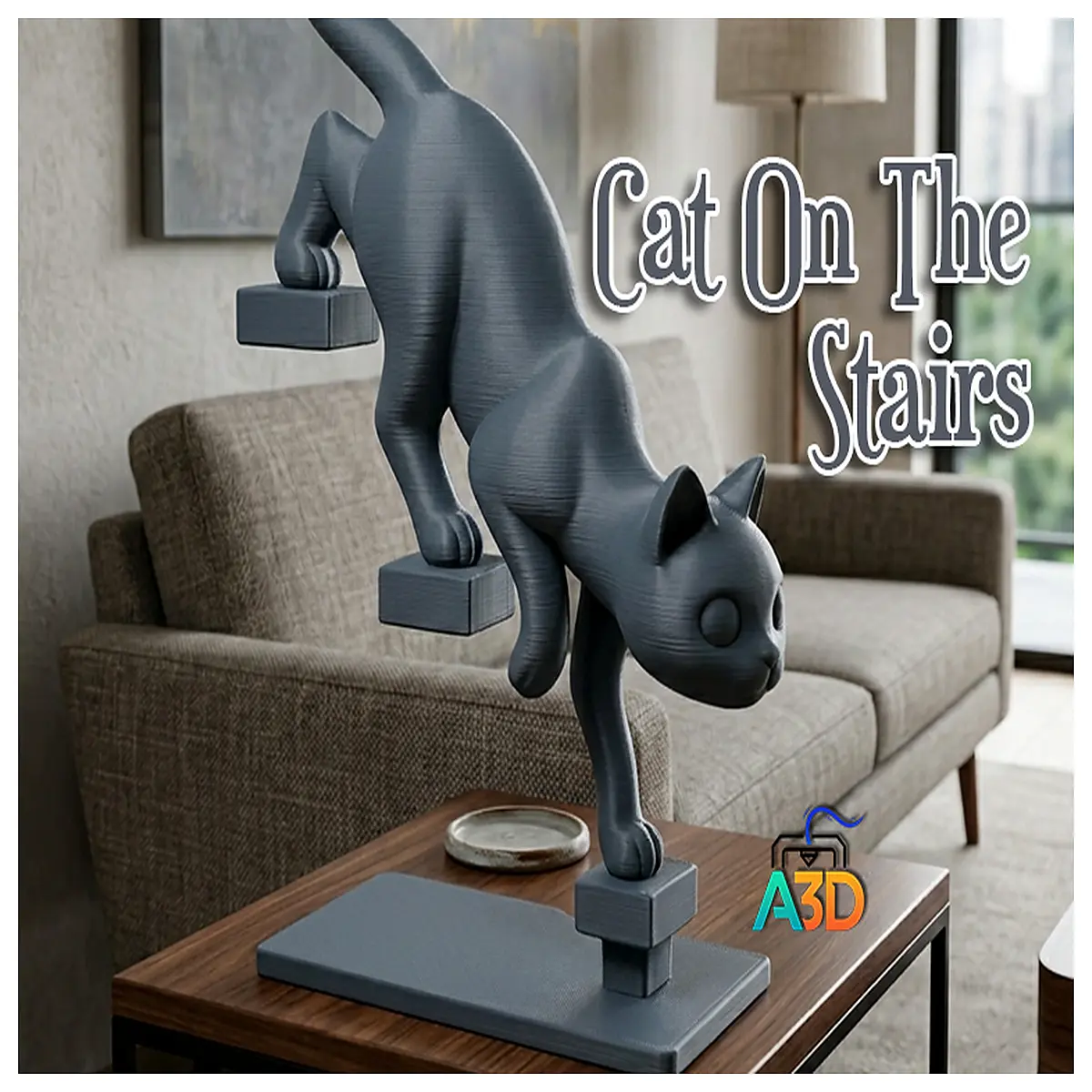cute cat climbing stairs funny video pet toys for cats stair climbing activity