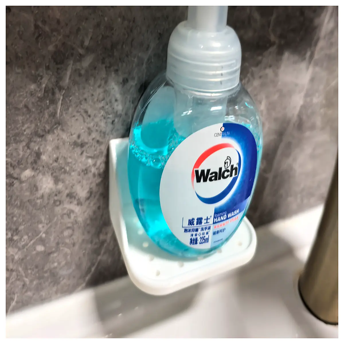 Bathroom Shelf Washbasin Organizer Liquid Soap Holder Shower Accessories Wall Mounted Storage Soap Dish Rack Bathroom Storage