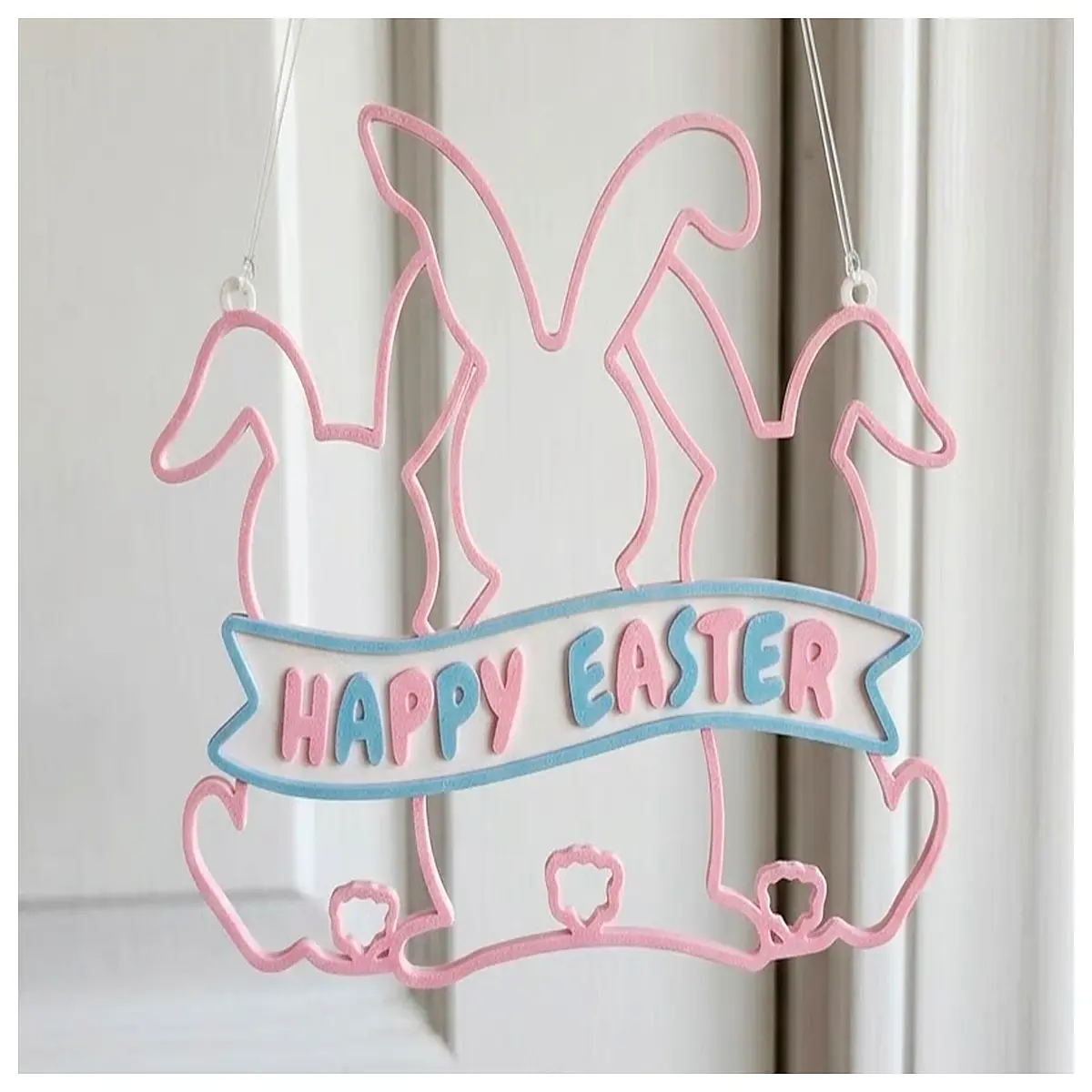 Easter Bunny Wall Decor Easter Theme Wall Stickers Festive Decorations Creative Home Decor Easter Gift Ideas