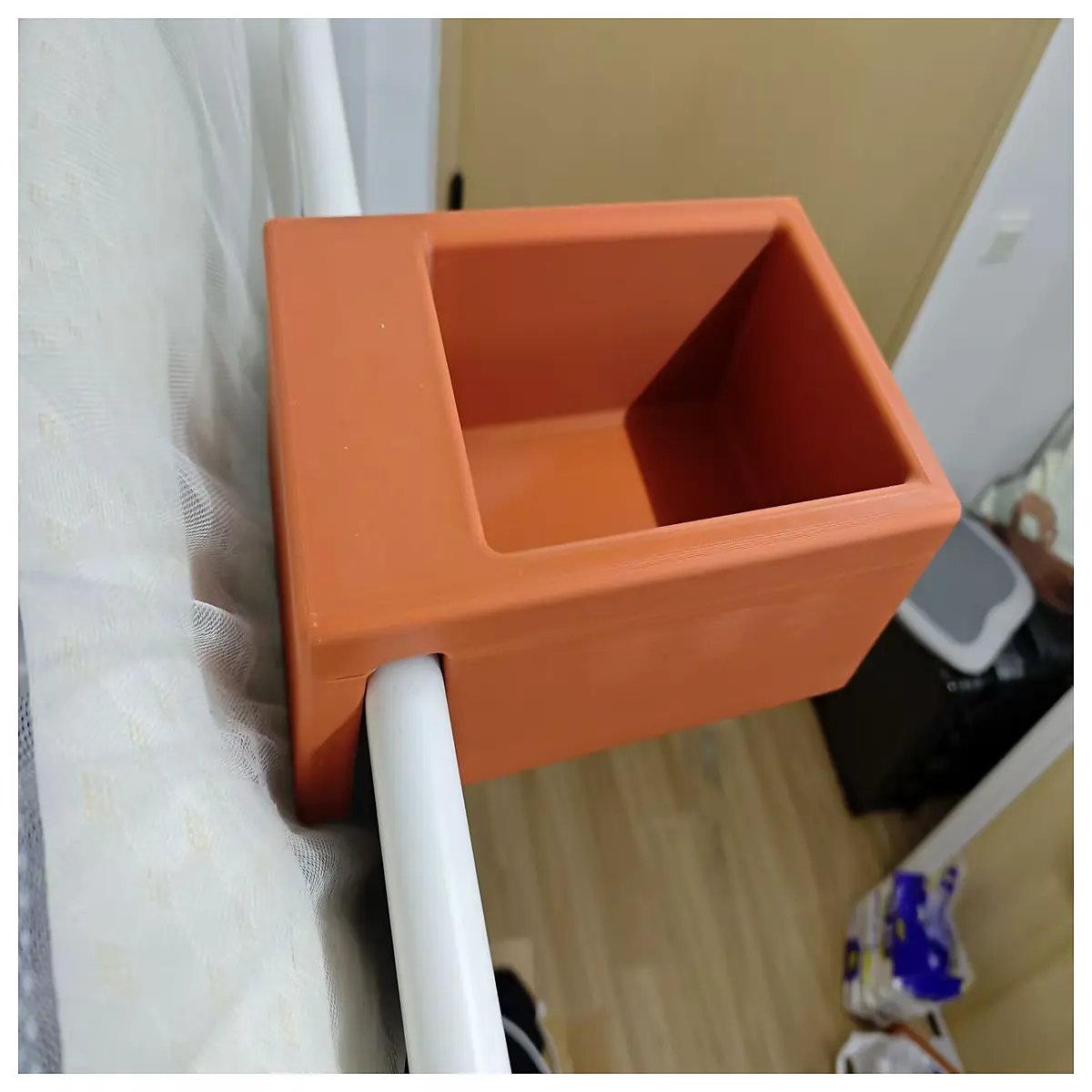 Bedside Storage Box Bedroom Organizer Multi Compartment Storage Lazy Person Organizer Bedside Storage Container Home Storage Solutions