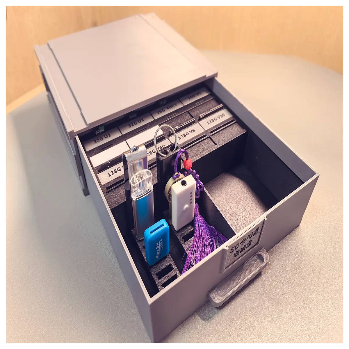 SD Card Organizer Case Memory Card Storage Box USB Drive Holder Flash Drive Case Drawer Organizer Multi Card Storage Memory Cards Storage Cont