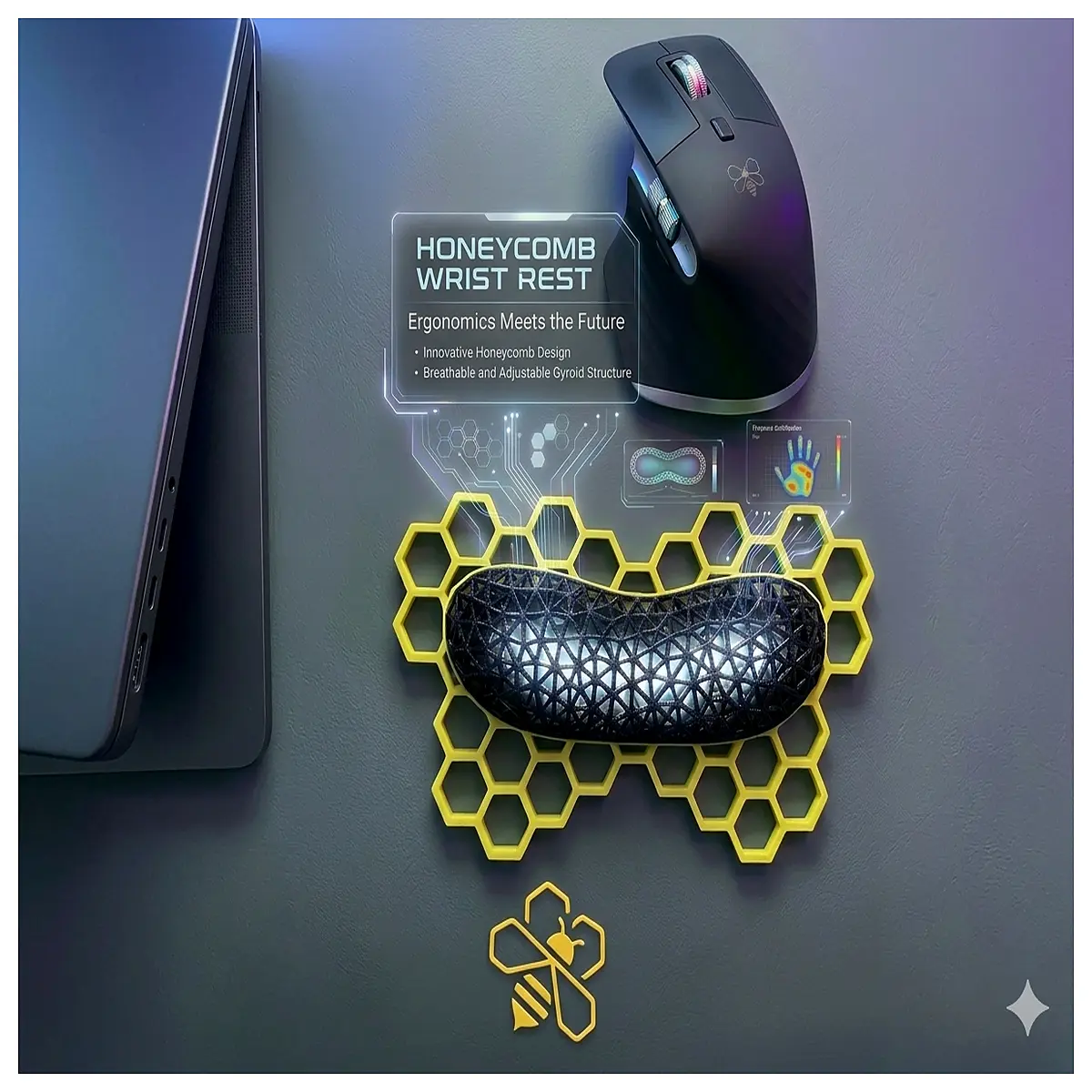 Honeycomb Wrist Support Brace Wrist Joint Support Sports Injury Recovery Pain Relief Honeycomb Plate Brace