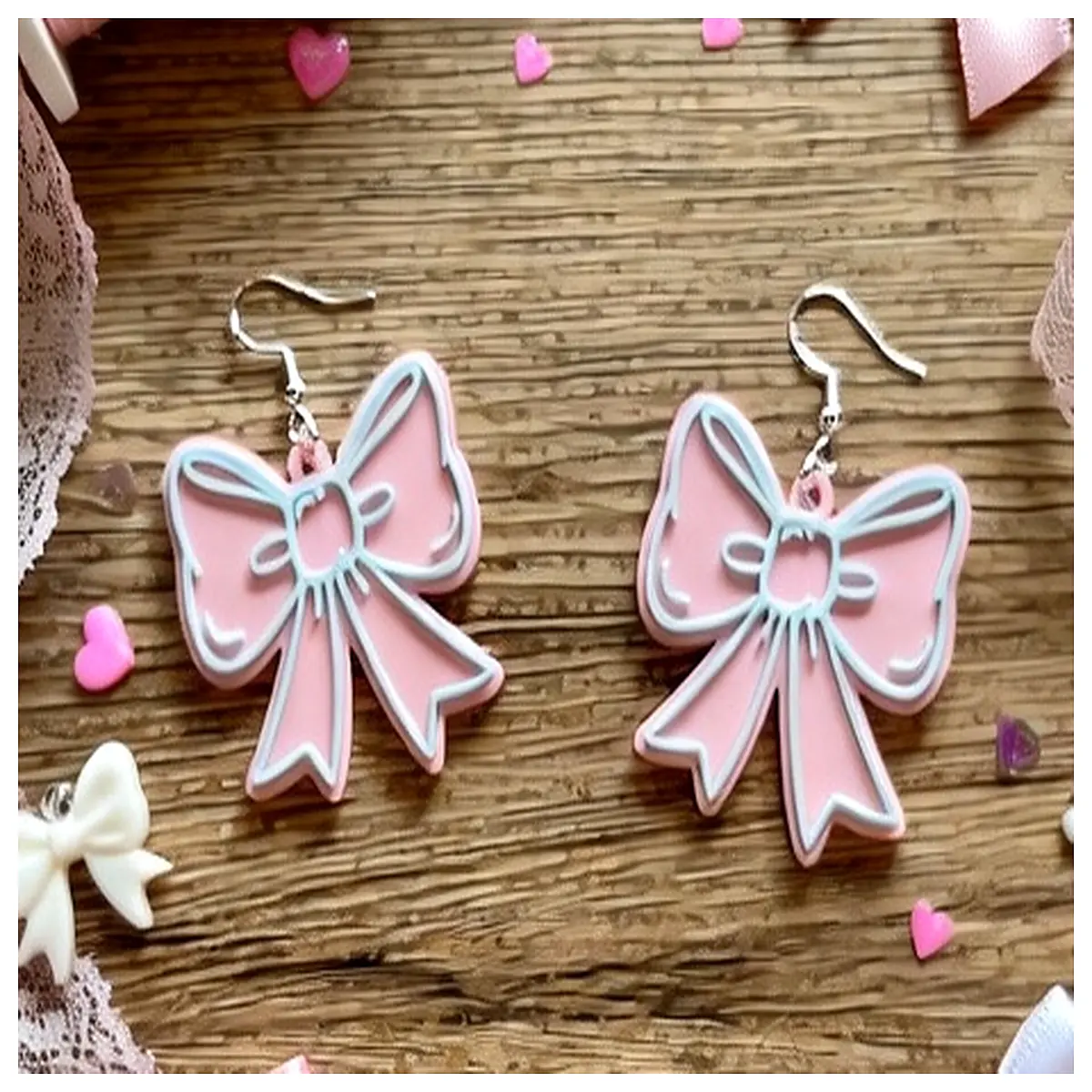 Bow Earrings Women s Style Elegant Decoration Sweet Makeup Party Accessories Girl Gift Charming Earrings