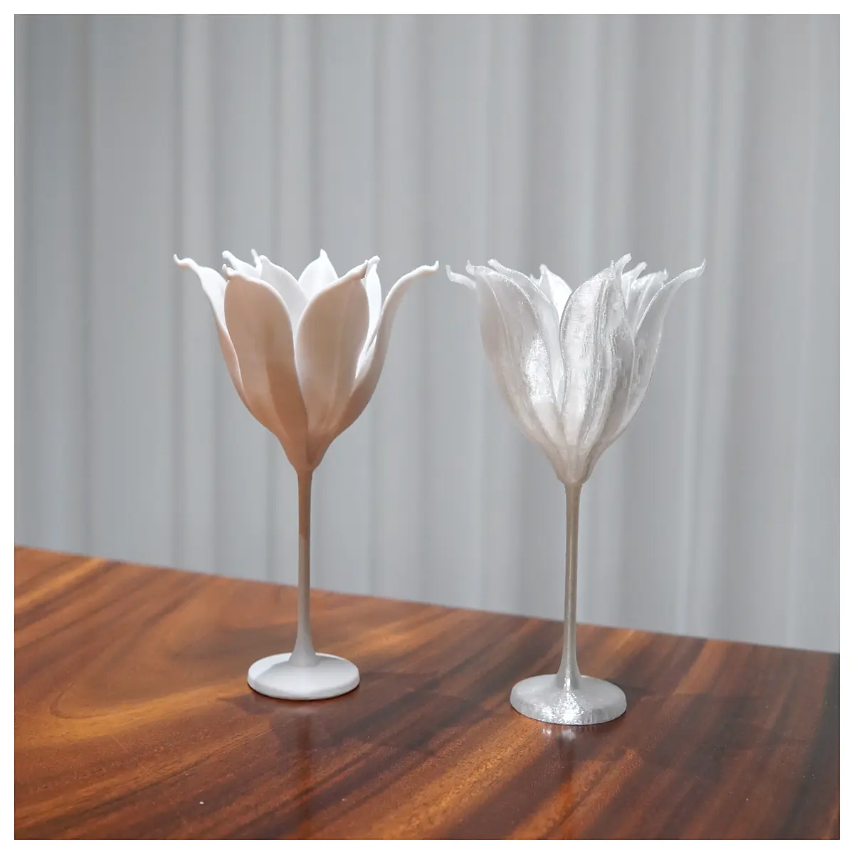 Ice Qing Yu Flower Ornament Fragrance Holder Divided Pieces 3D Printed Desktop Decoration Plant Pot Flower Arrangement