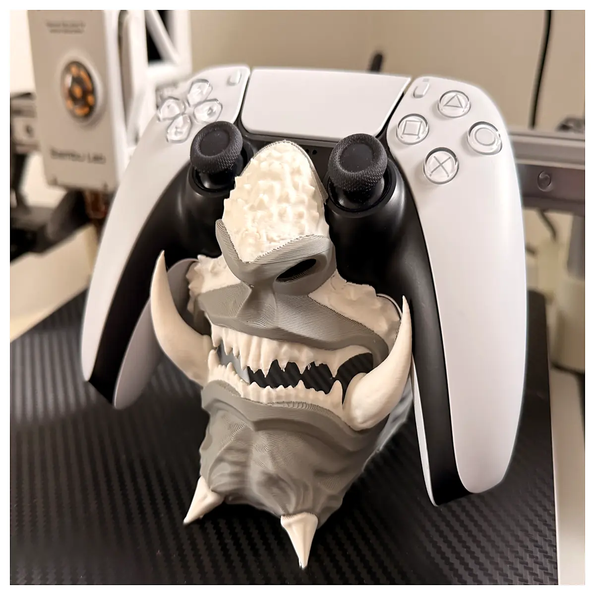 Ghost Face PS5 Controller Stand Gamepad Support Enhanced Grip Optimized Gaming Accessory Parts