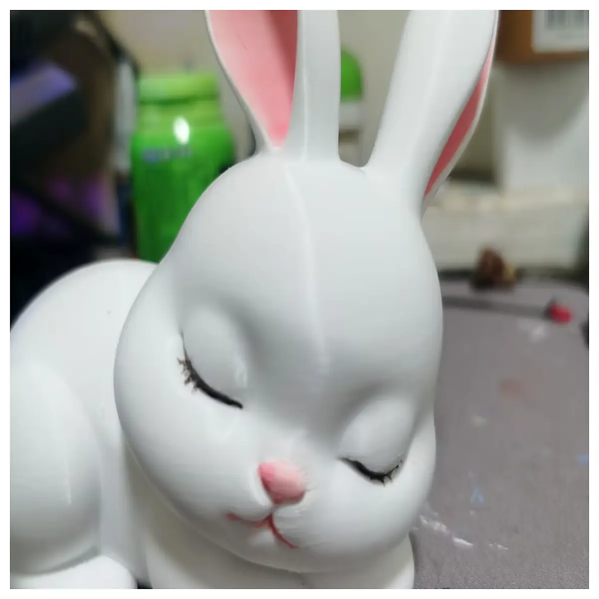 cute sleeping bunny plush toy for kids soft rabbit stuffed animal pillow baby gift nursery decor hugging companion
