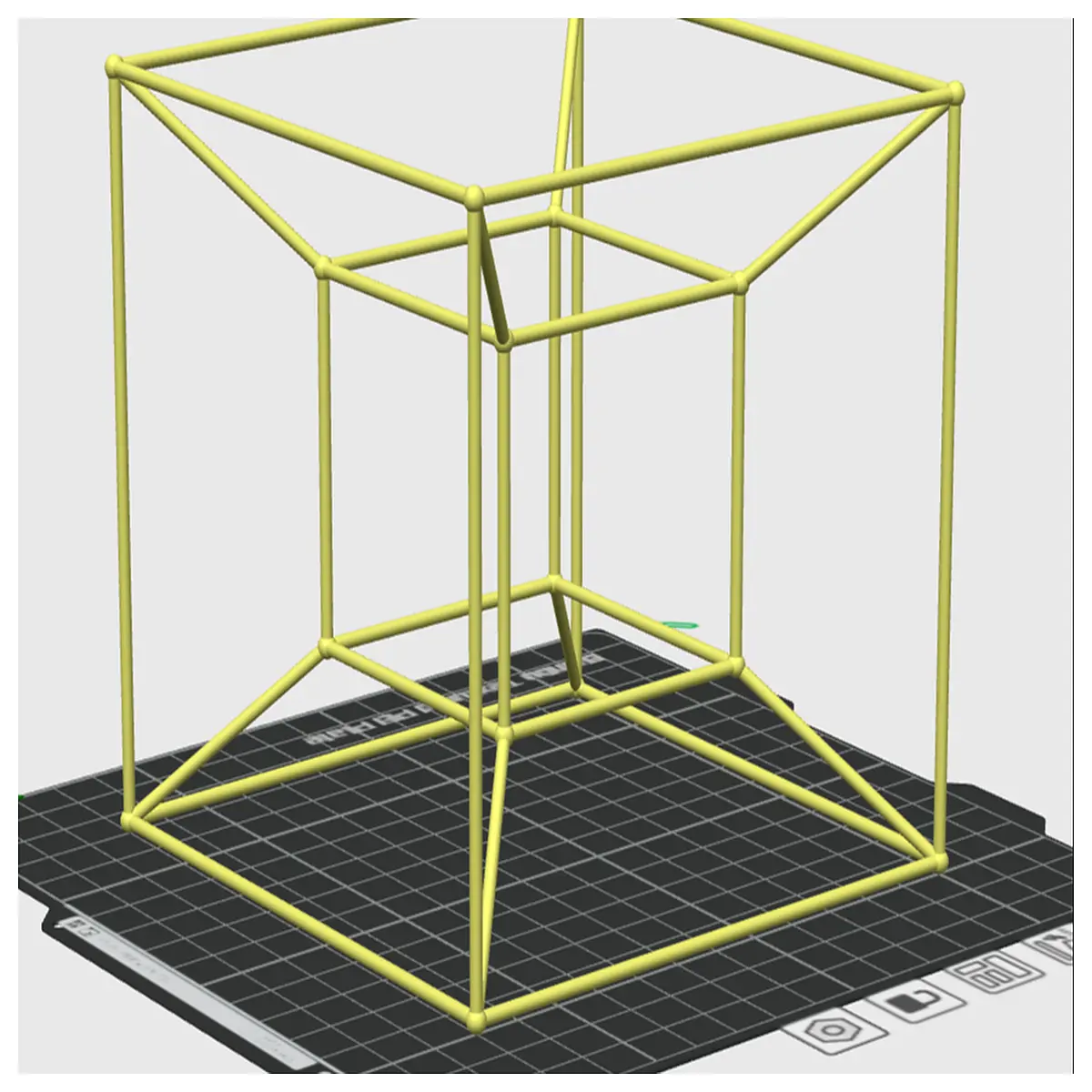 Parametric Hypercube Calculate 4D Square Geometric Model 3D Visualization Virtual Experiment Educational Tool