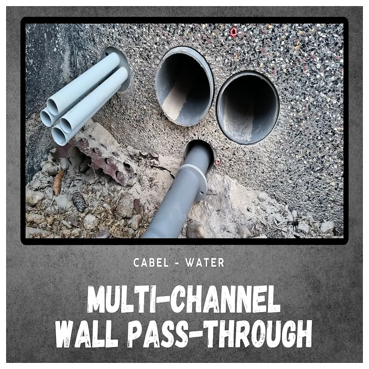 multi port wall penetration sleeve waterproof conduit pipe for electrical wiring cable management bulkhead grommet