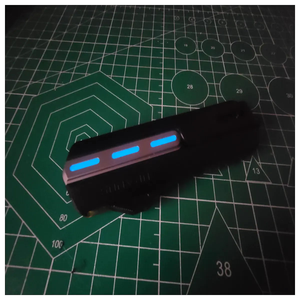 MAXACE Little Seven Tianwangxing 2 Tritium Tube Slot Decorative Bar Replacement Accessory Fit