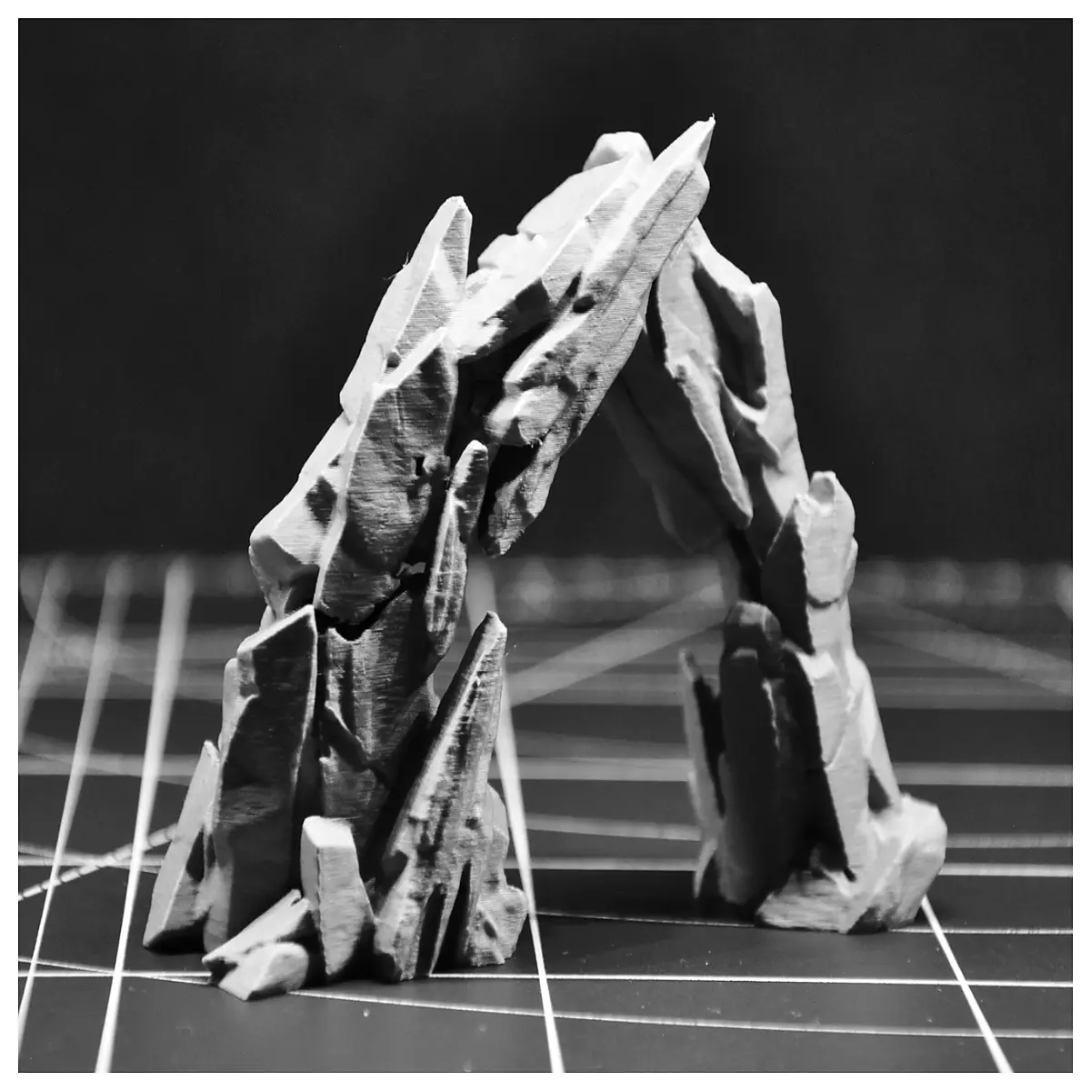 Segmented Arch Gate Model Miniature Terrain Landscape DIY Micro Landscape Accessories Building Model Parts