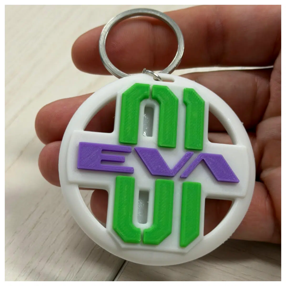 EVA 01 Keychain Model Toy Accessory Anime Memorabilia Collection