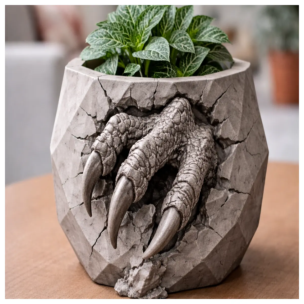 dragon claw planter pot for succulents cactus indoor outdoor garden decor ceramic vase