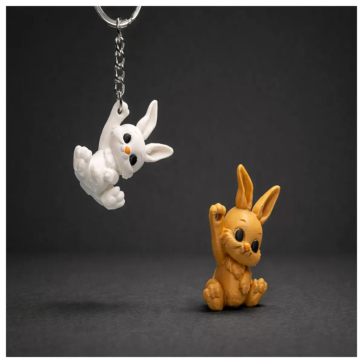 cute rabbit pendant necklace chain her animal charm bracelet silver gold bunny keychain kawaii plush toy bag accessory