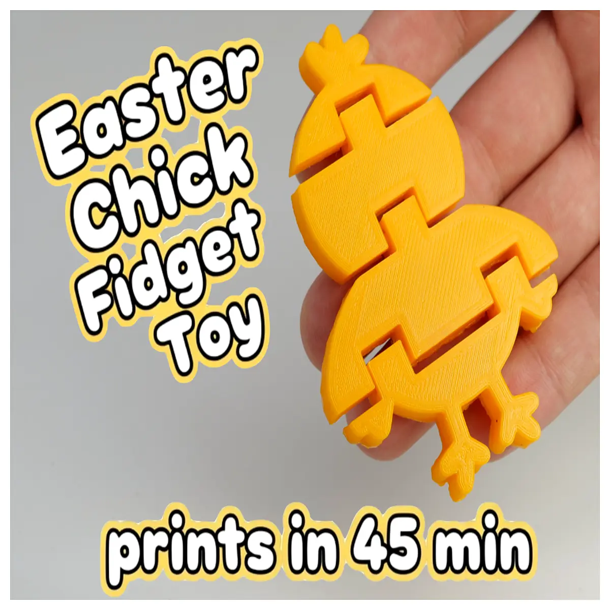 Easter Chick Stress Toy Anxiety Relief Fun Puzzle Kids Gift Easter Decoration Calming Toy