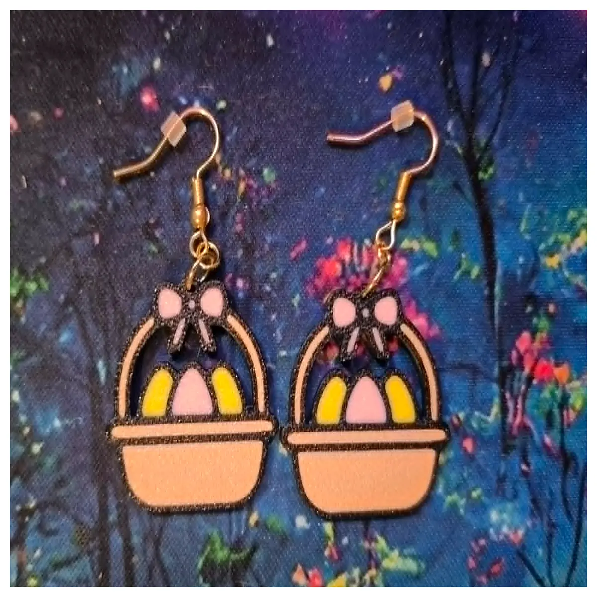 cute bunny ear earrings for women girls easter holiday party jewelry silver gold plated