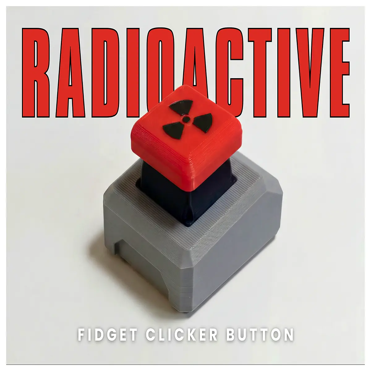 Radioactive Button Release Clicker Simulate Real Click Sound DIY Model Toys Experiment Accessories Safe Reliable