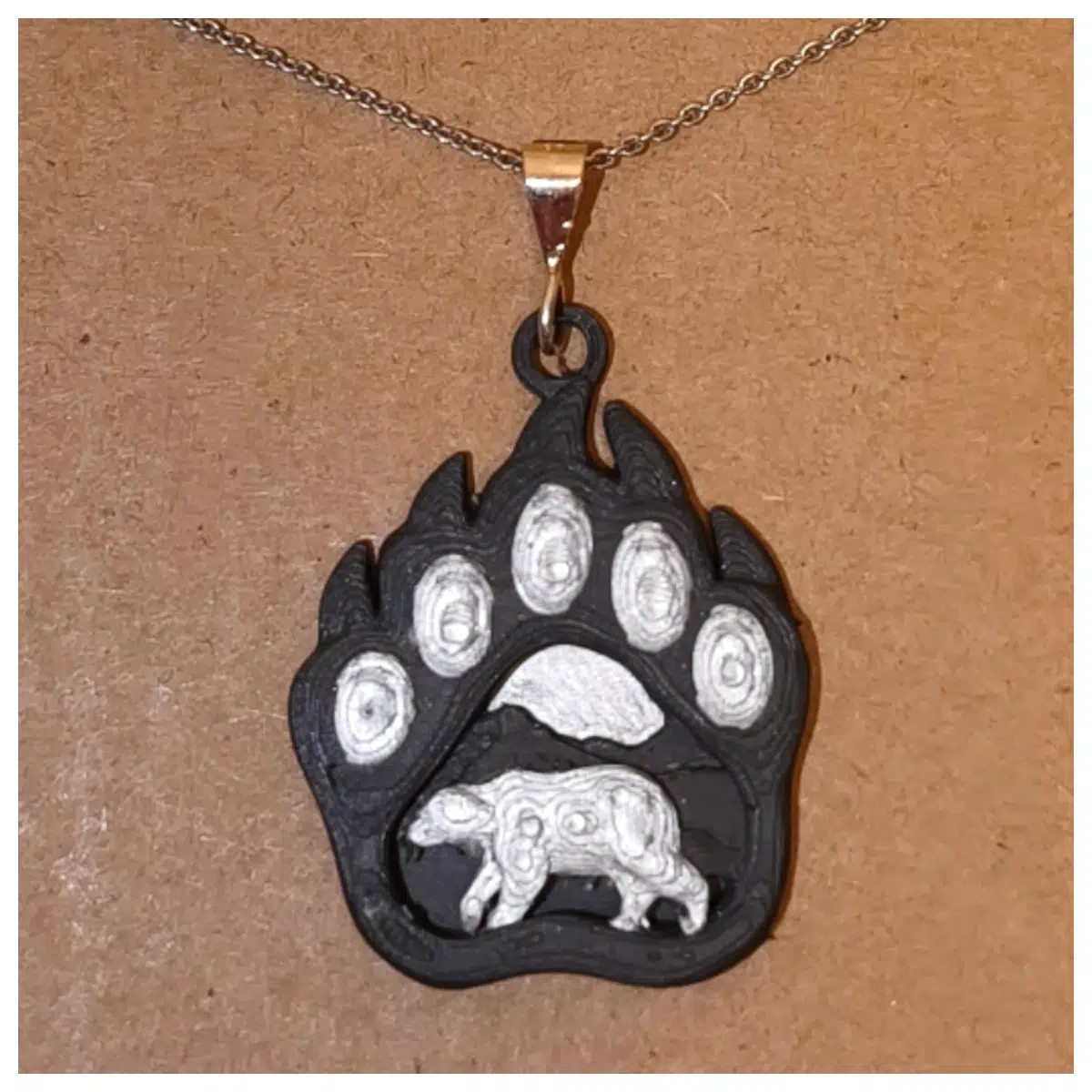 Bear Claw Pendant Necklace Adventure Outdoor Hunting Souvenir Animal Jewelry Wolf Tooth Outdoor Gear Hiking Accessories