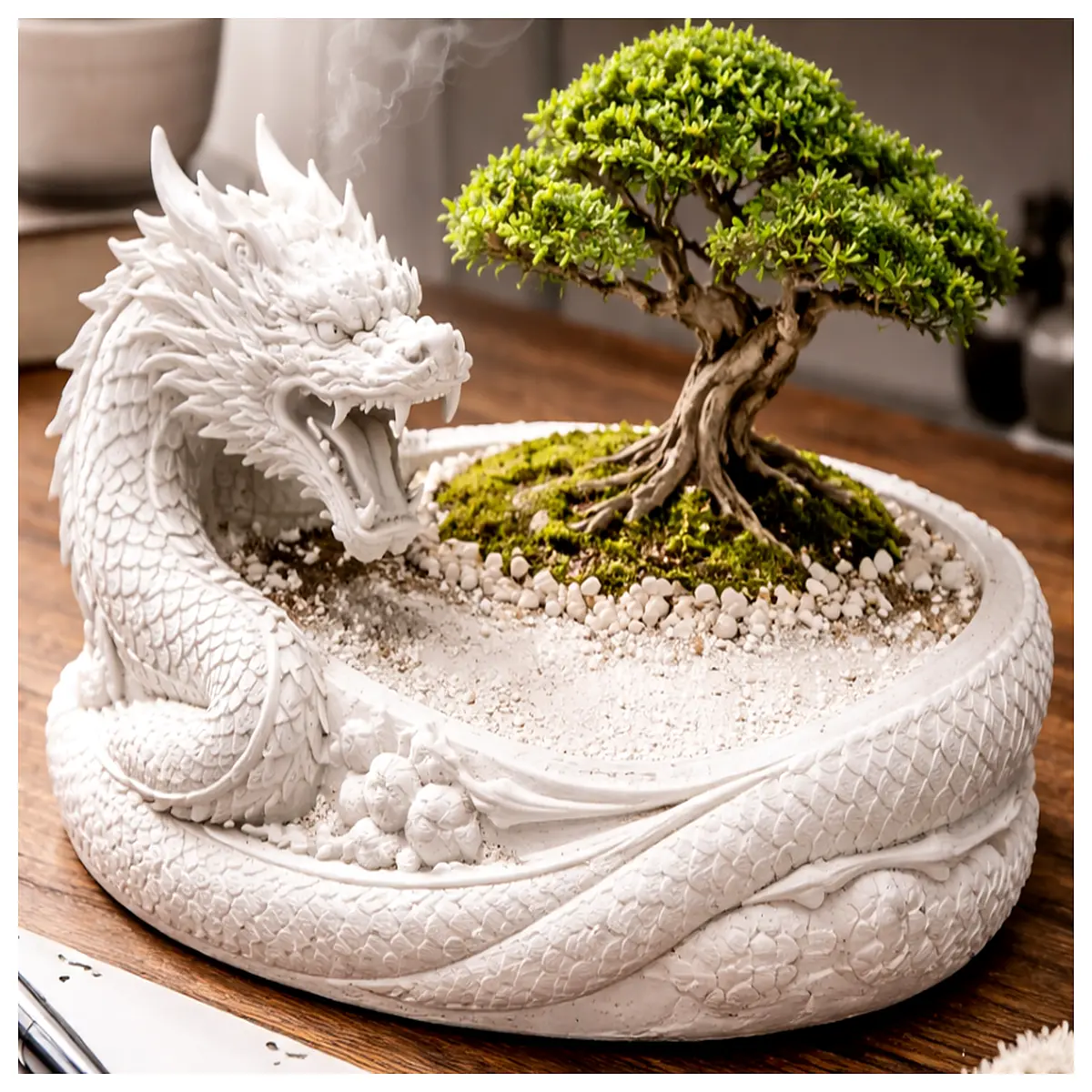 Dragon Vase Planter Cactus Organizer Decorative Accessories Succulent Plant Pots Creative Home Decor