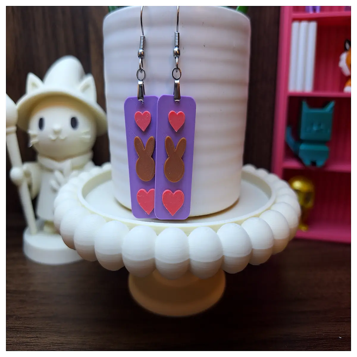 Easter Bunny Earrings Easter Decorations Cute Rabbit Studs Holiday Gift Small Rabbit Accessories