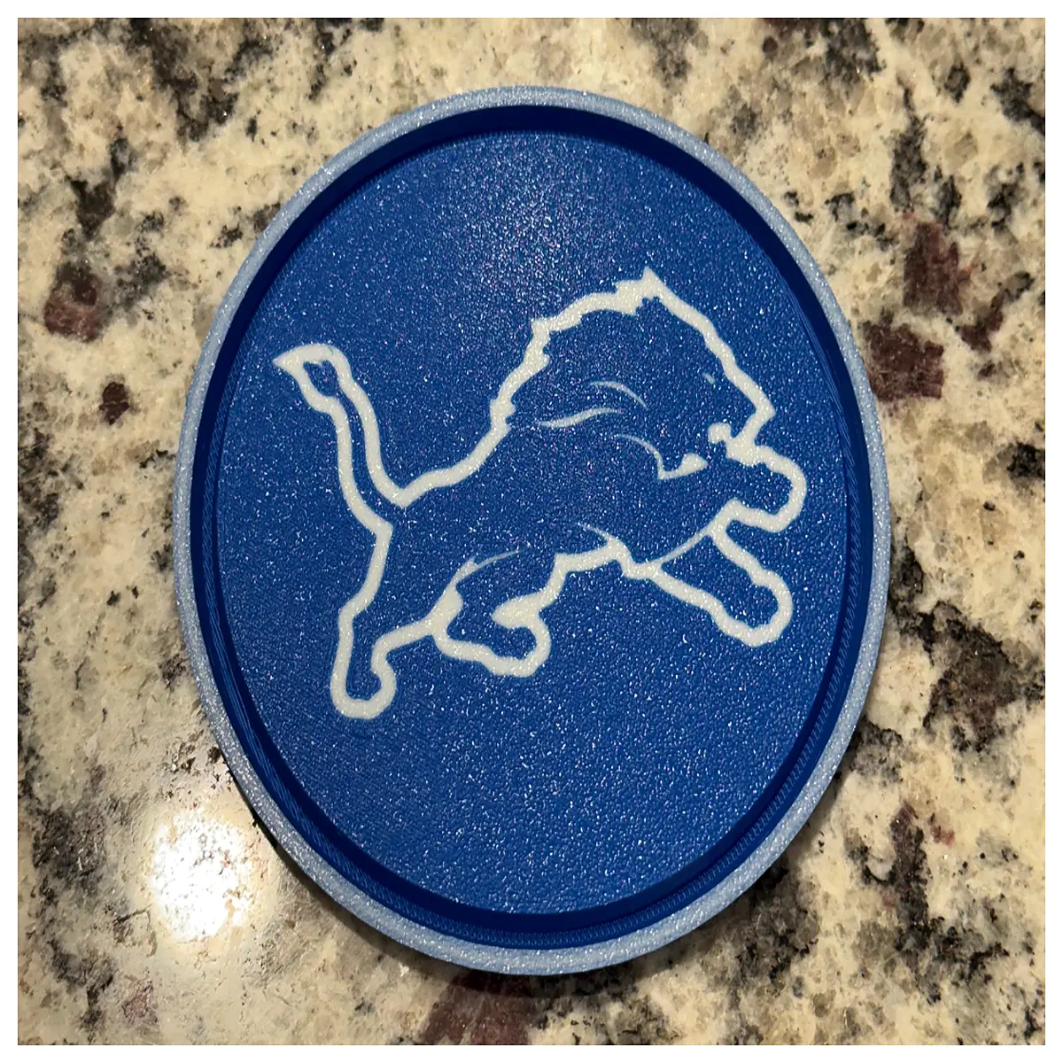 Detroit Lions Coasters Collectible Memorial Gifts Lion Presents Table Decor Team Mat